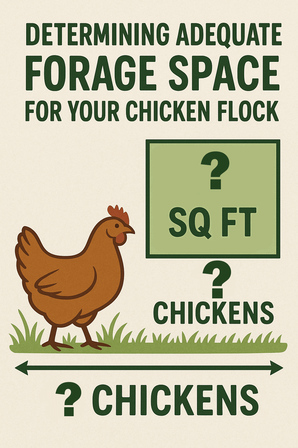 Determining Adequate Forage Space for Your Chicken Flock
