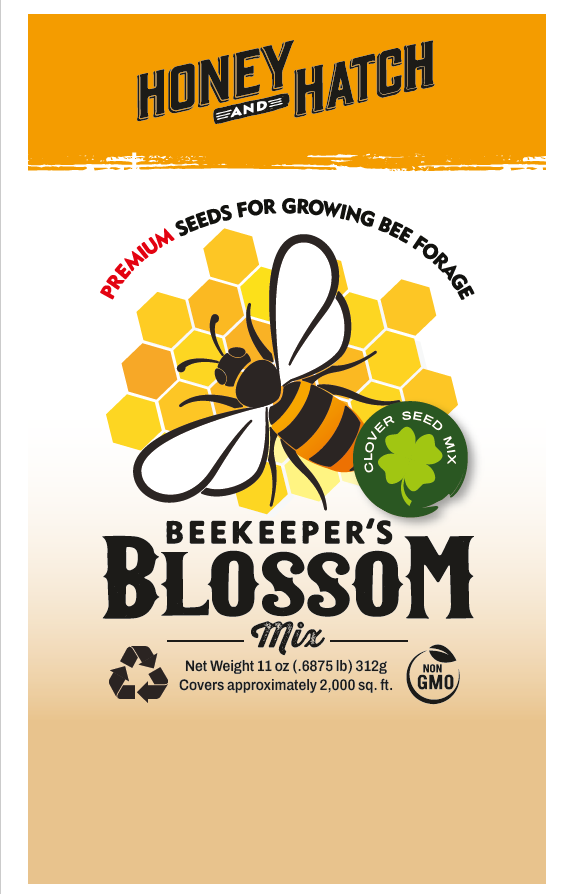 Beekeeper's Blossom Premium Clover Seed Mixture for Bee Nutrition and Hive Health