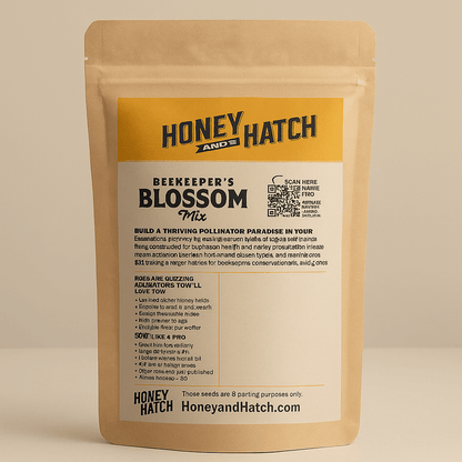 Beekeeper's Blossom Premium Clover Seed Mixture for Bee Nutrition and Hive Health