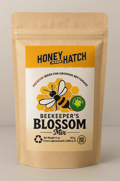 Beekeeper's Blossom Premium Clover Seed Mixture for Bee Nutrition and Hive Health
