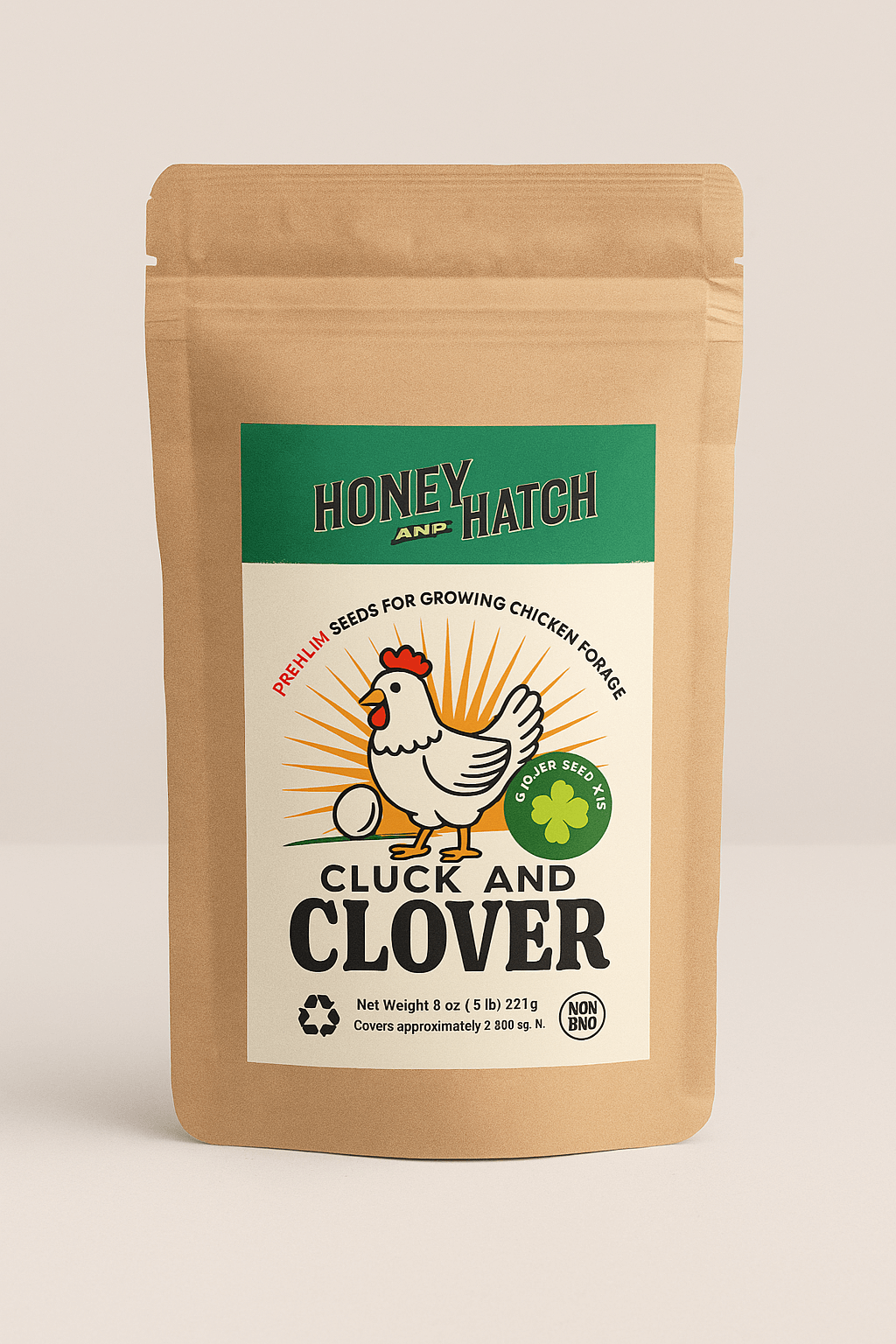 Cluck and Clover Premium Forage Seed Mixture for Feeding and Growing Chickens