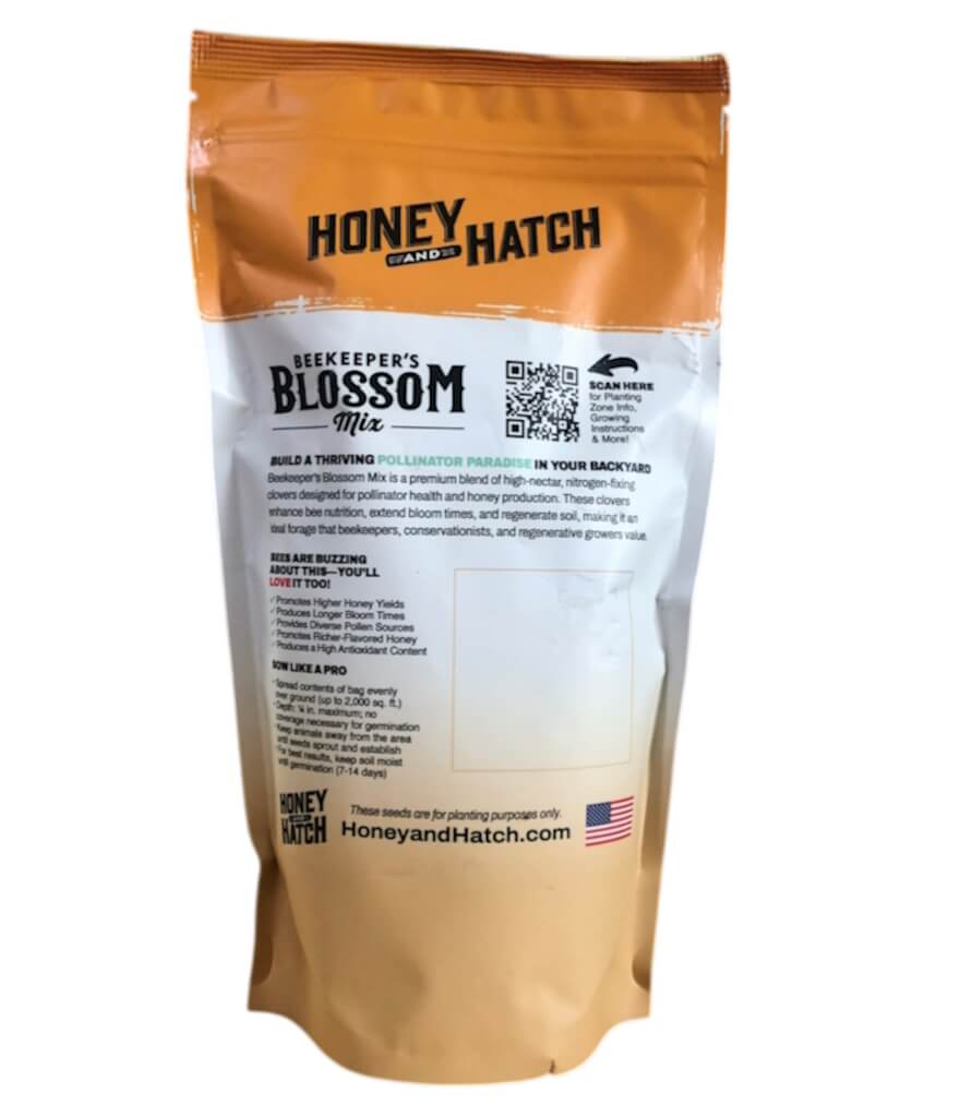 Beekeeper's Blossom Premium Clover Seed Mixture for Bee Nutrition and Hive Health