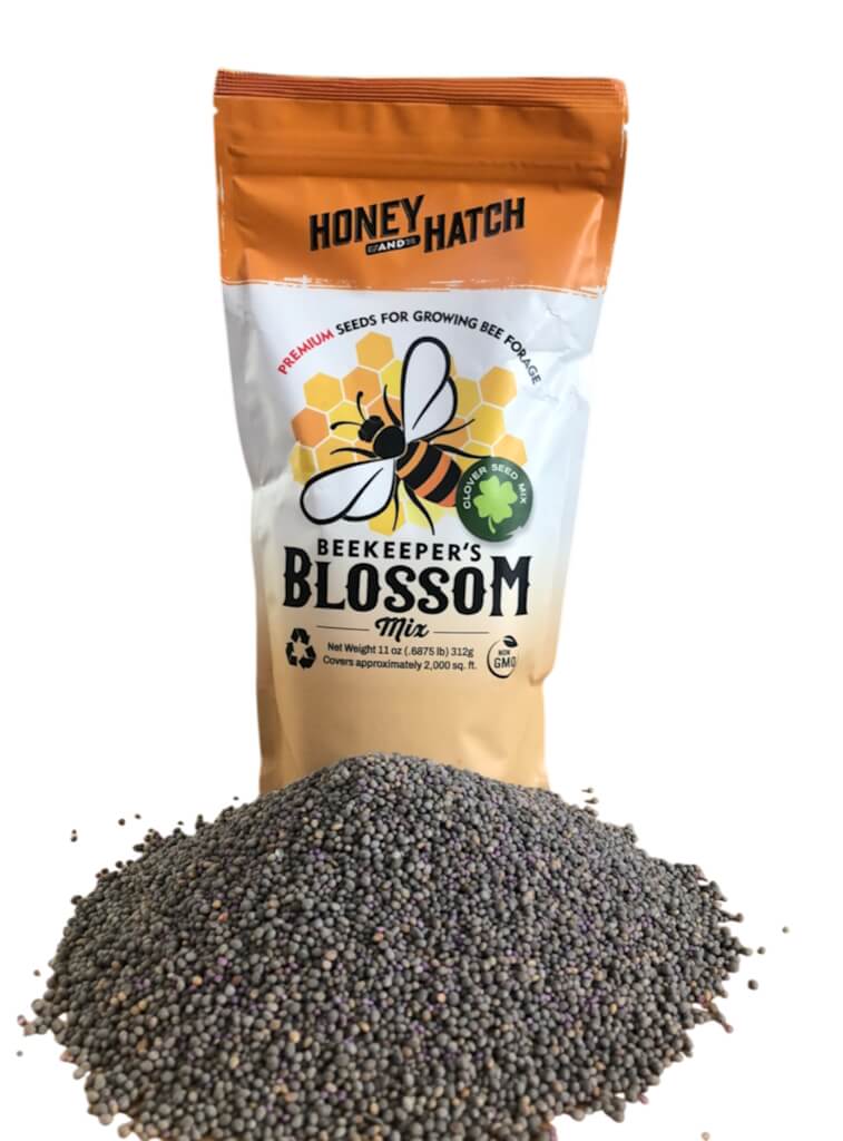Beekeeper's Blossom Premium Clover Seed Mixture for Bee Nutrition and Hive Health