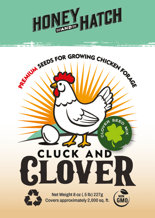 Honey & Hatch Cluck and Clover seed mix packet