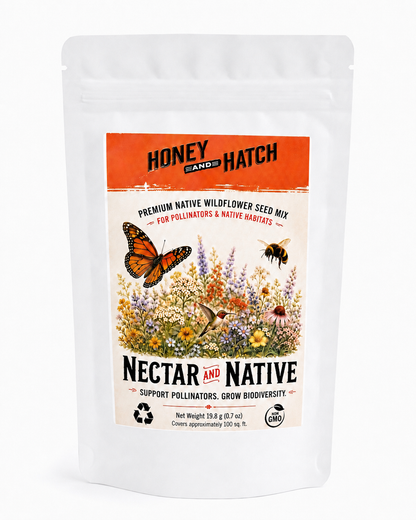 Pollinator Wildflower Seed Mix SAMPLER, Cover 100 sq ft | Nectar and Native