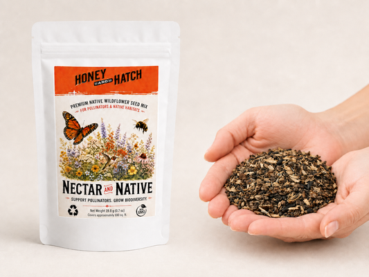 Pollinator Wildflower Seed Mix SAMPLER, Cover 100 sq ft | Nectar and Native